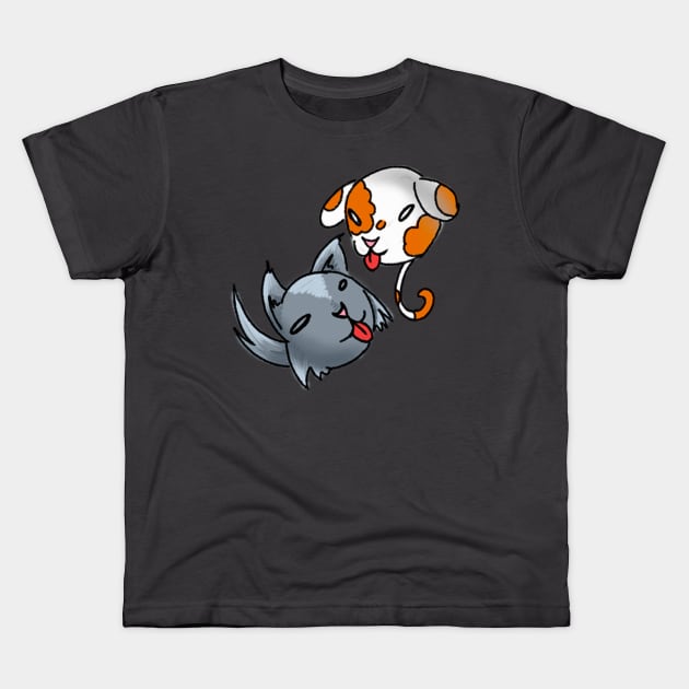 Lovely Dogs Kids T-Shirt by LaPika